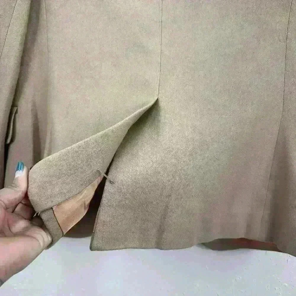 🔥Vintage Evan Picone Blazer Women's Suit Jacket 100% Pure Wool 1 Button WC1 - Picture 10 of 11